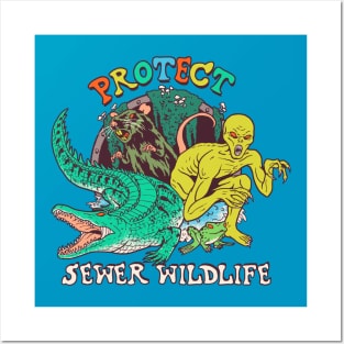 Protect Sewer Wildlife Posters and Art